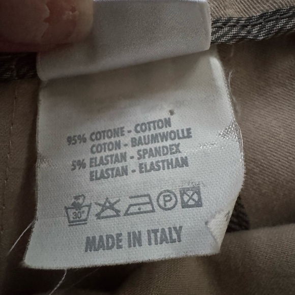 Brunello Cucinelli Tan Beige Nude Chino slit ankle Leg Trouser Pants US Size 8 - Picture 8 of 9